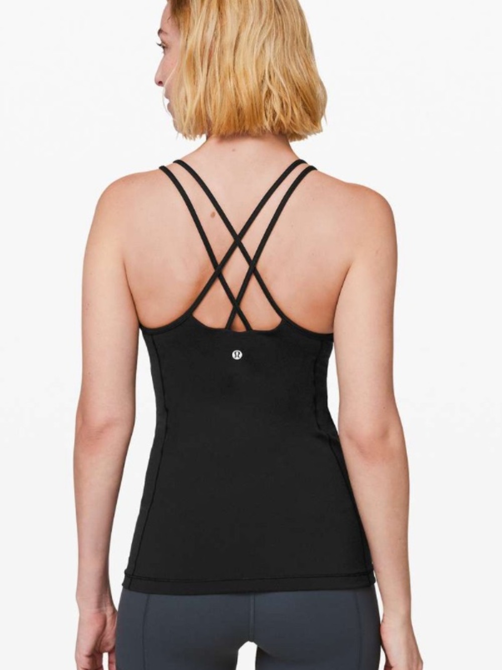 Lululemon Free To Be Strappy Tank Top Everlux Black